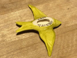 Keramische zwaluw met patroon 15,5x12cm