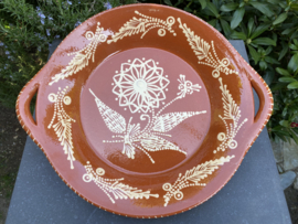 Ronde schaal met handgrepen Ø34,5x5,5cm