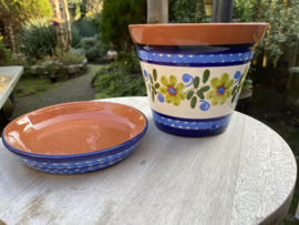 Bloempot met schotel (klein)