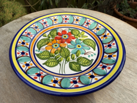 Portugees Tapasbordje Kleurrijk | Handgemaakt Keramiek Ø 18,5 cm