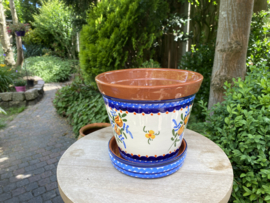 Bloempot met schotel (medium)