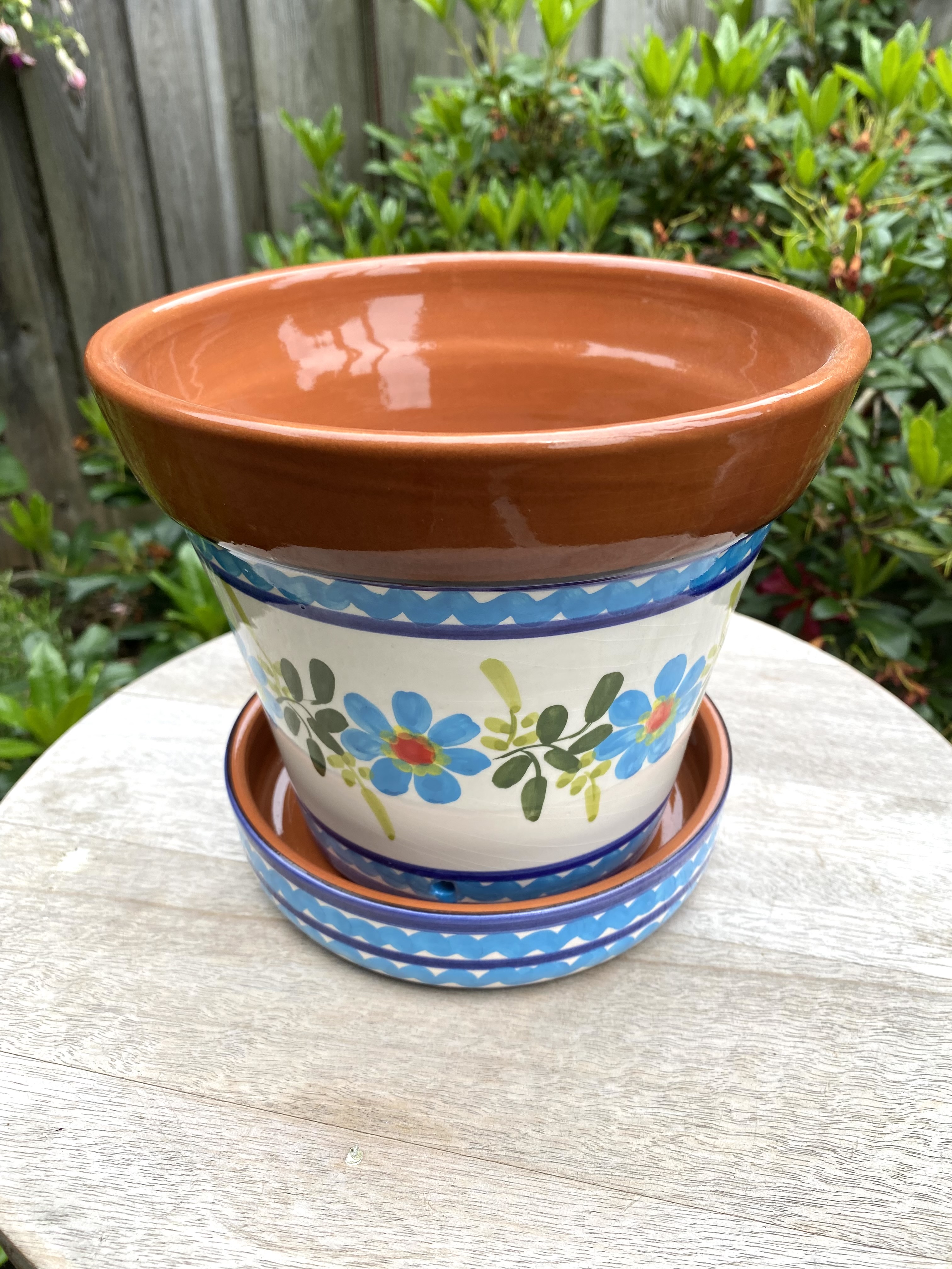 Bloempot met schotel (medium)