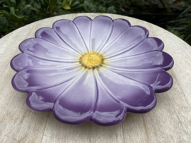 Reliëf bloem bord Ø21cm / Spaanse Margriet (R.25)