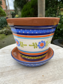 Bloempot met schotel (klein)