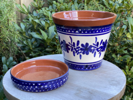 Bloempot met schotel (medium)