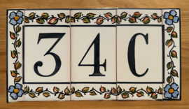 Keramische tegel Porto / letter C (15x7,5cm)