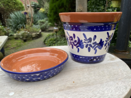 Bloempot met schotel (klein)