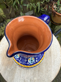 Schenkkan "Monsaraz" | Kleurrijk Bloemmotief | Handgemaakt Portugees Aardewerk | 1 Liter