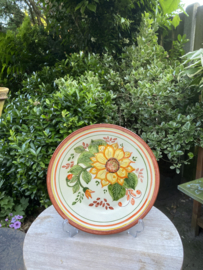Bord met bloemen Ø24cm (jc-p4)