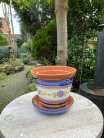 Bloempot met schotel (klein)