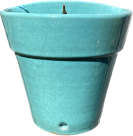 Hangende bloempot Estremadura / mint turquoise  / klein