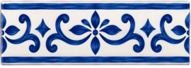 Keramische Randtegel Sesimbra Patroon | Smalle Afwerking Wandtegels | 15 x 5 cm