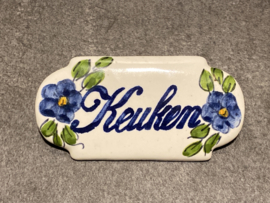 Keramisch deurbordje Keuken (9x4,5cm)