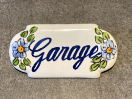 Keramisch deurbordje Garage (9x4,5cm)