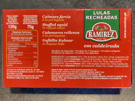 Gevulde inktvissen in tomatensaus / Lulas recheadas em caldeirada (120gr)