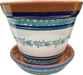 Bloempot met schotel (klein)