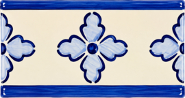 Keramische Randtegel Magoito Patroon | Voor Afwerking Wandtegels | 15 x 7,5 cm