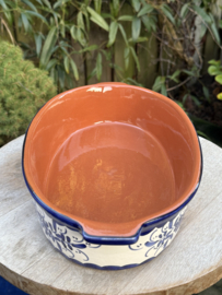 Handgemaakte Portugese Ovenschaal Ovaal Blauw | 3-4 Personen | Alentejo