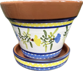 Bloempot met schotel (medium)