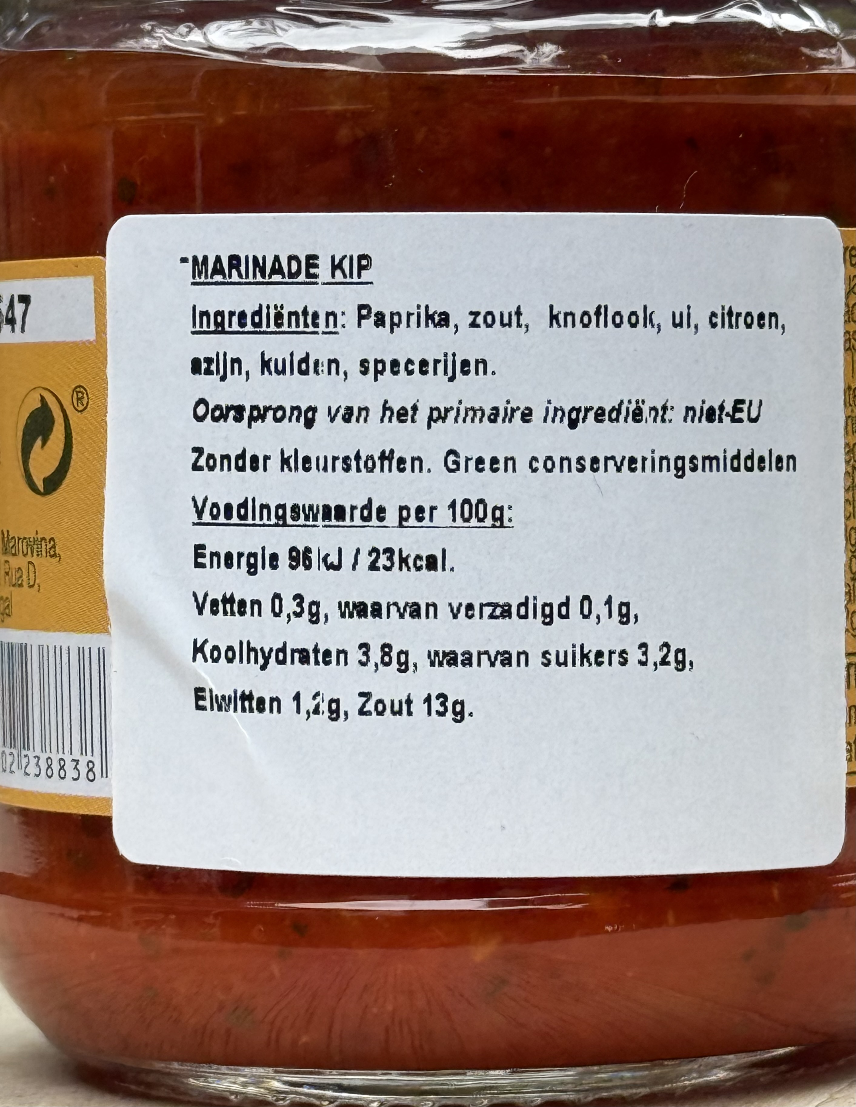Marinade voor Kip / Tempero para frango 200 g.