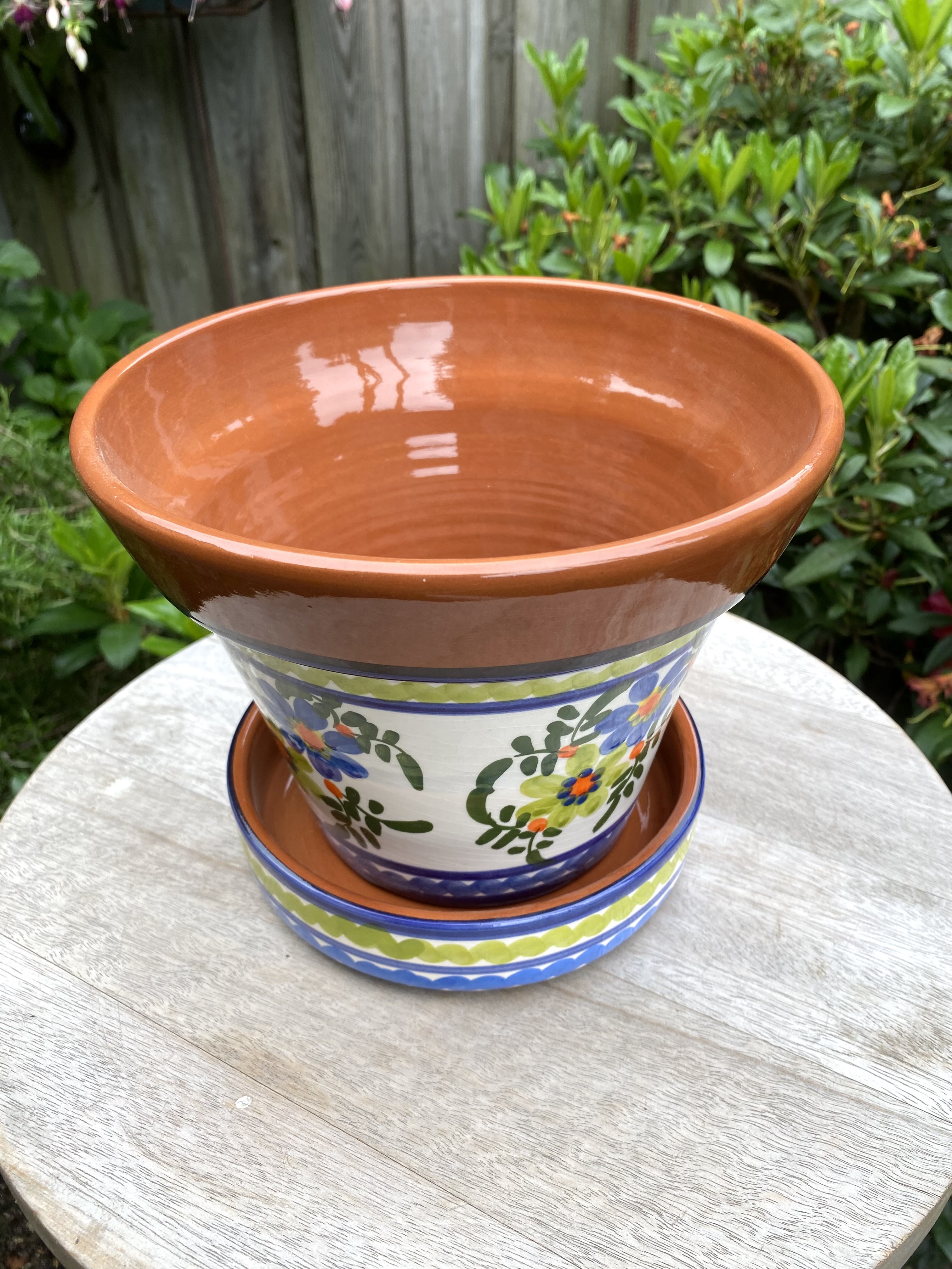 Bloempot met schotel (medium)