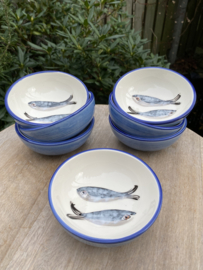 Rond schaaltje Ø10,5x4cm / Sardines / lavendel (R.136)