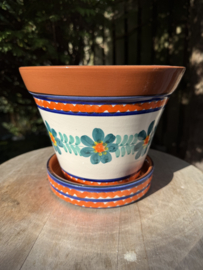 Bloempot met schotel (medium)