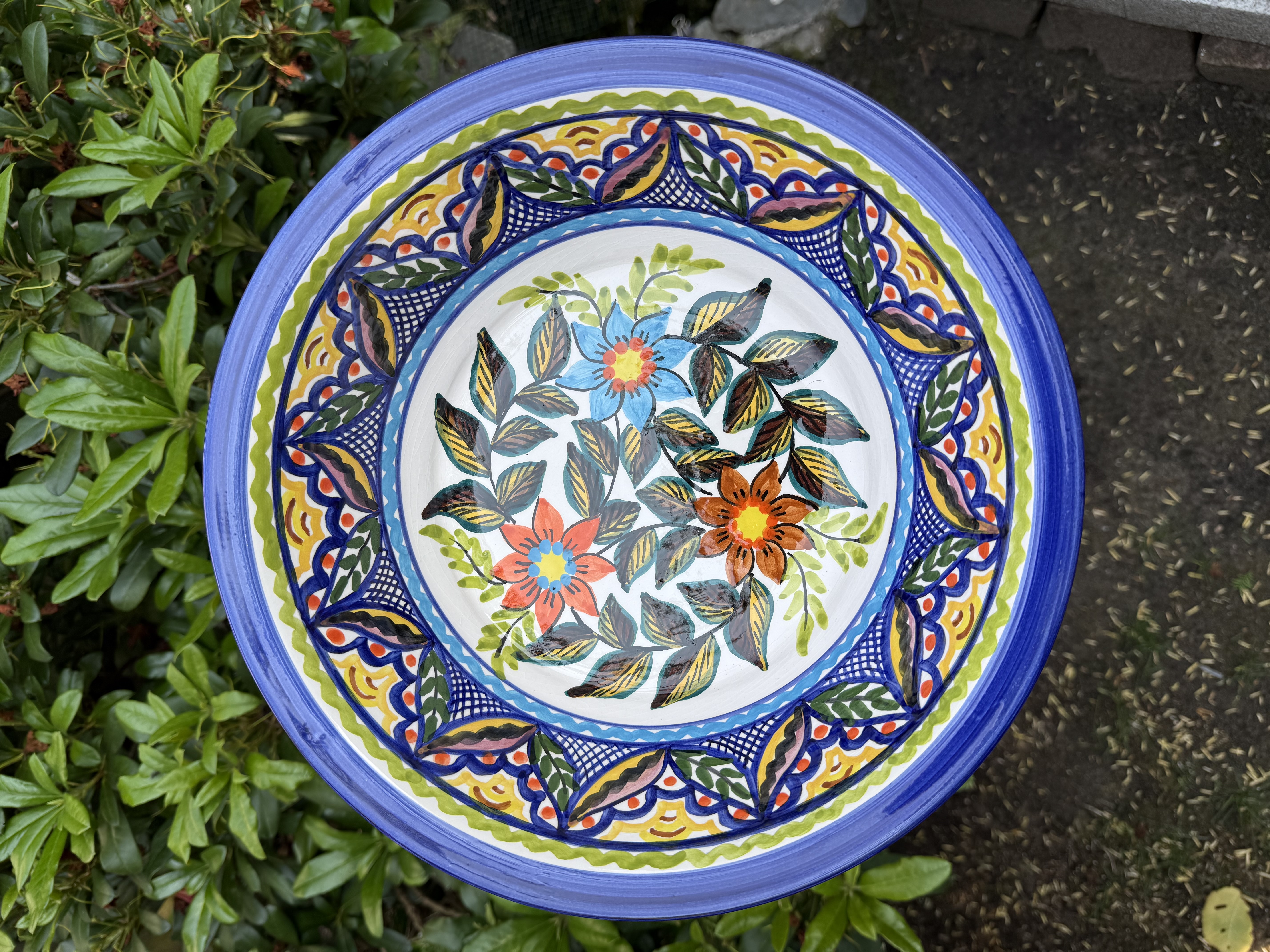 Ronde diepe schaal groot Ø31x9cm (ps9)