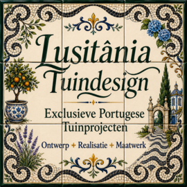 Handbeschilderd Portugees Naambord | 9 tegels | 45 x 45 cm | Patroon 55