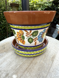Bloempot met schotel (medium)