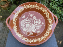 Ronde schaal met handgrepen Ø40x7cm