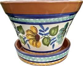 Bloempot met schotel (medium)
