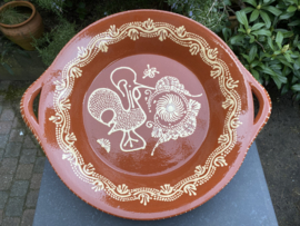 Ronde schaal met handgrepen Ø40x7cm