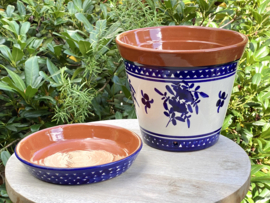 Bloempot met schotel (medium)