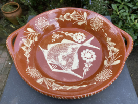 Ronde schaal met handgrepen Ø40x7cm