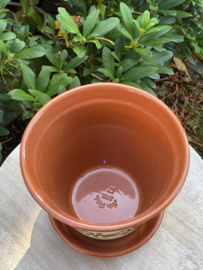 Bloempot met schotel (medium)