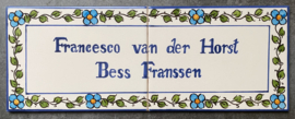 Keramisch naambord 11 (40x15cm)