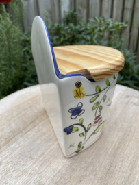 Zout pot met houten deksel / Coimbra (R.99)