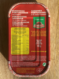 Portugese sardines in tomatensaus Ramirez 120gr