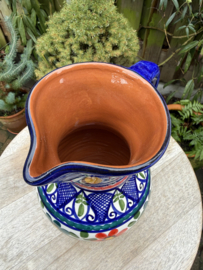 Schenkkan "Monsaraz" | Kleurrijk Bloemmotief | Handgemaakt Portugees Aardewerk | 1 Liter