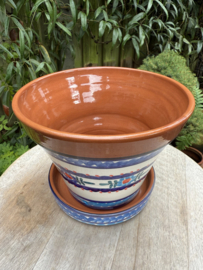 Bloempot met schotel (medium)