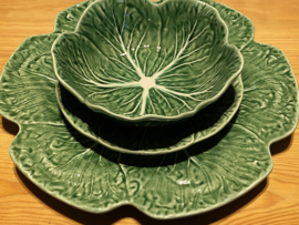 Soepkom groen Ø17,5x5.5cm koolbladeren collectie Bordallo Pinheiro (R-11356)