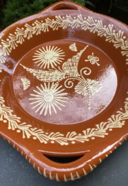Ronde schaal met handgrepen Ø34x6cm