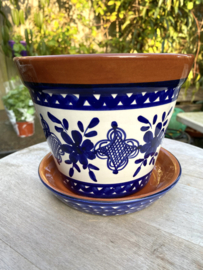 Bloempot met schotel (klein)