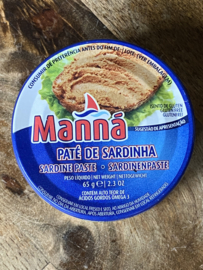 Sardinepaté Manná  5 x 65 g.