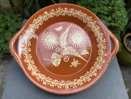 Ronde schaal met handgrepen Ø34x6cm