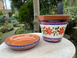 Bloempot met schotel (klein)