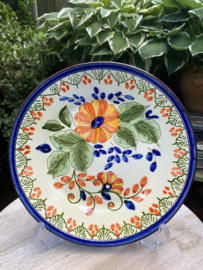 Bord met bloemen Ø24cm (jc-p4)