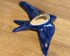 Keramische zwaluw met patroon 20x14cm