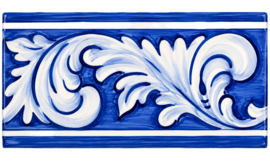 Keramische Randtegel Mira Patroon | Voor Afwerking Wandtegels | 15 x 7,5 cm
